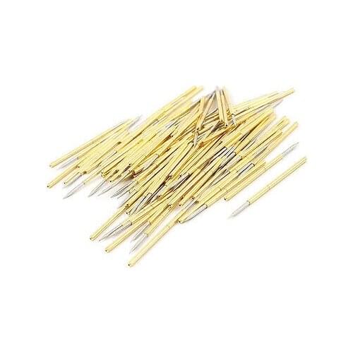 100 Pieces P100-B1 1.0mm Spear Tip Spring PCB Testing Contact Probes Pin