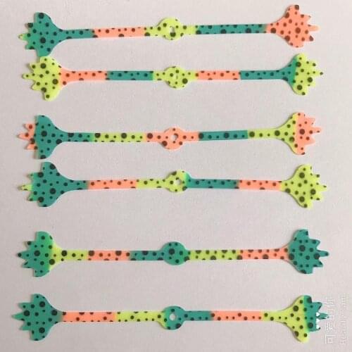 100PCS Silicone Skirts Streamer Lures Trailers Integrated Spinnerbait Buzzbait Rubber Jig Lures Fly Tying Materials