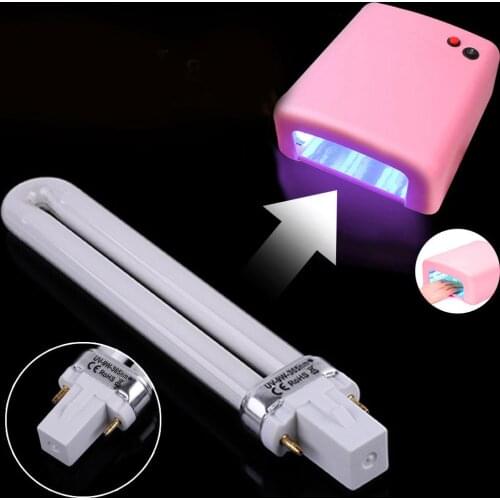 2018 Hot New Professional Electronic 3pc 9W Nail Dryer UV Lamp Tube Replacement Art Nail Polish Manicure