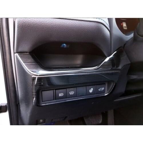 Interior accessories Headlight adjust button switch cover trim for toyota rav4 rav 4 xa50 2019 2020 metal Garnish