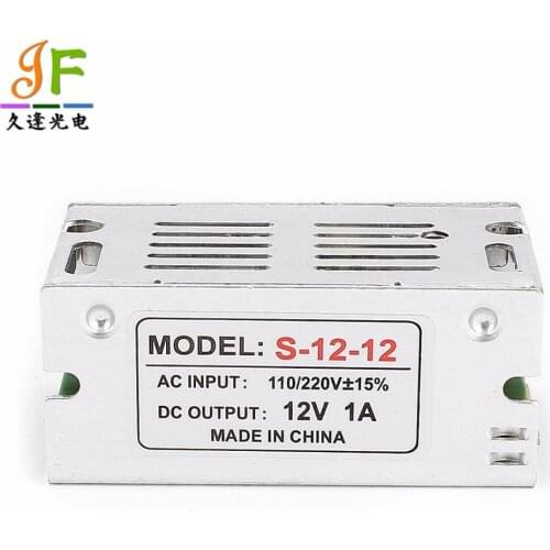 12V 1A 12W Aluminum Case 100V-240V AC to DC Lighting Transformer,LED Driver for LED Strip Power Supply,Adapter