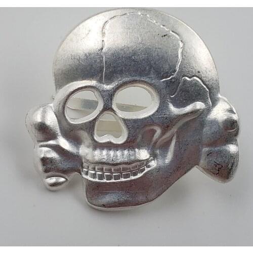 Antique Handicraft: Skull, Old Badge, Brooch, Badge, Collar Pin Badge Metal Souvenir Collection Hero Medal Gold Star Medal #2