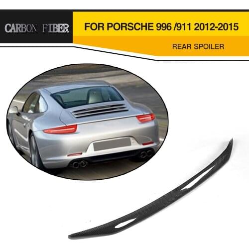 Carbon Fiber Car Rear Boot Wing Lip Racing Spoiler Styling for Porsche 991 2012-2015