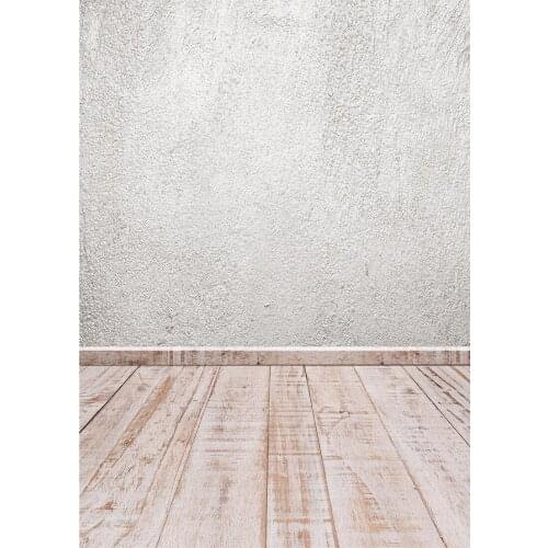 Cement Wall Wooden Floor Photo Background Computer Printed Backdrop for Toy Children Baby Portrait Photocall Photography Props