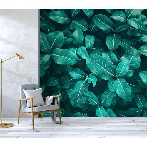Decorative wallpaper Tropical tree leaf background wall painting