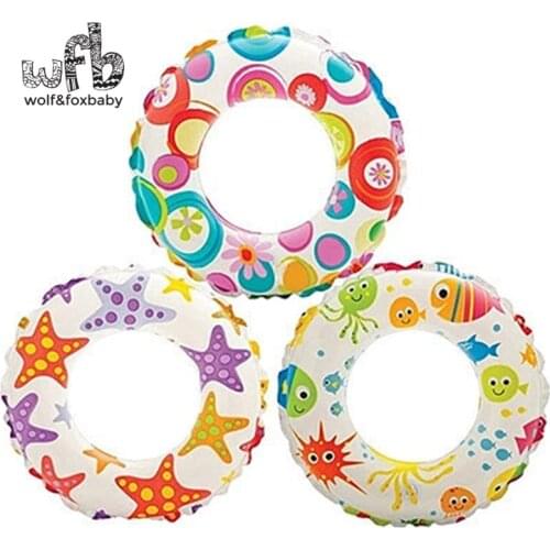 51*51cm Max capability 22KG Children kids Swim Ring Safety Lifebuoy Inflatable Floats Pool Summer water starfish