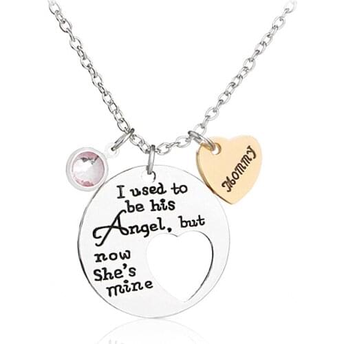 Euro-American Jewelry Creative Letter Pendant Necklace Daddy and Mommy For Mothers Fathers Day Gifts Love Pendant Wholesale