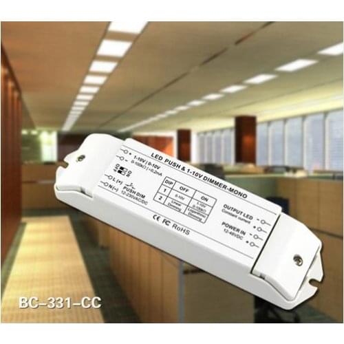 BC-331-700 700mA push dimmer 0/1-10v dimming driver,DC12-48v LED dimmer fluorescent and LED lamps dimming driver