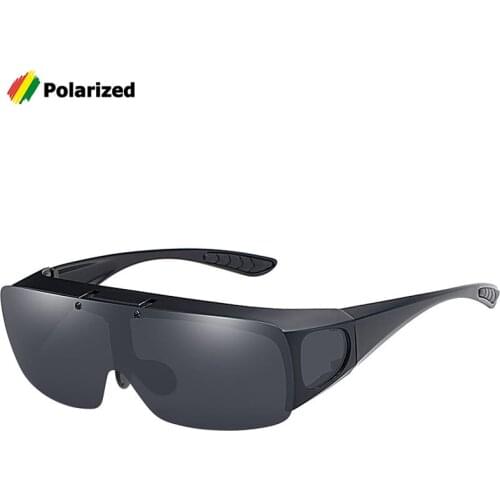 JackJad 2021 Men Polarized Driving Fishing Sunglasses Cover For Myopia Glasses Flip Up Clamshell Sun Glasses Oculos De Sol 8118