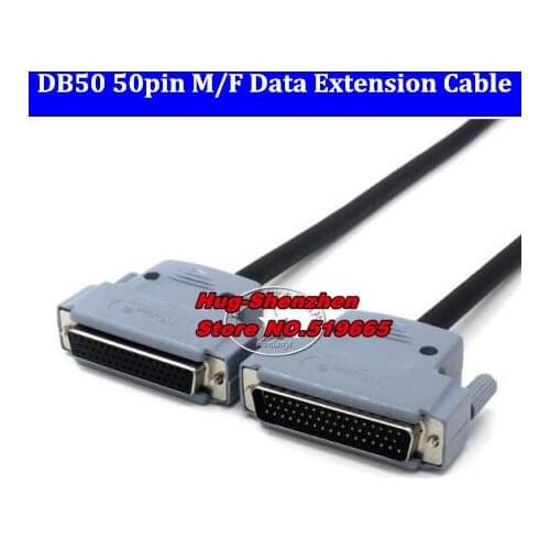 SCSI DB50 50pin Male to Female Data Extension Cable 50Pin Double screen Adapter Cable 0.5M/1M/2M/3M