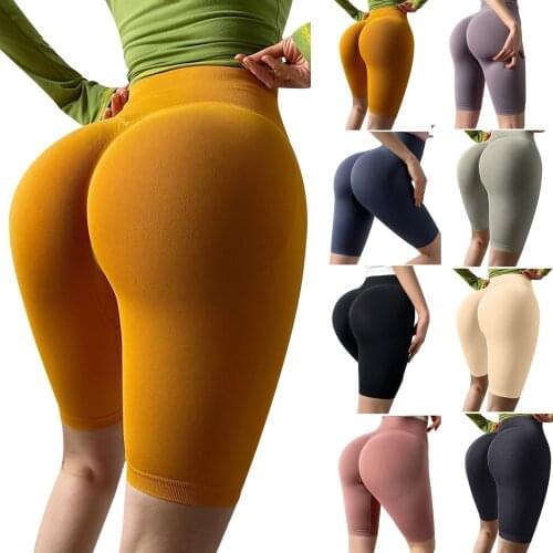Fashion Yoga Pants Women Leggings For Fitness Solid Color Yoga Leggings Fitness Running Gym Sports Full Knee Length Pants