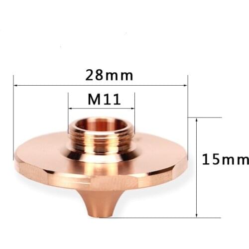 Laser cutting nozzle for Precitec Raytools WSX head single and double layer