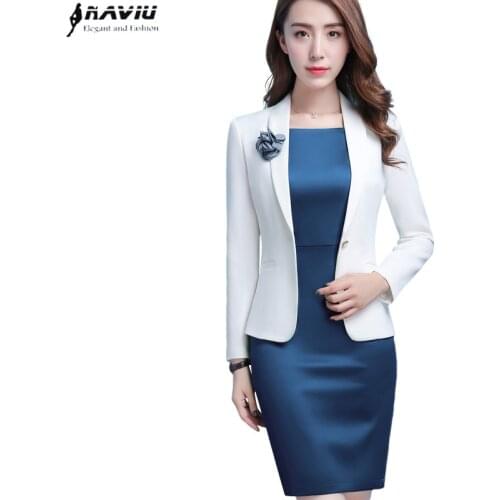 NAVIU Elegant and Fashion Women's White Jackets