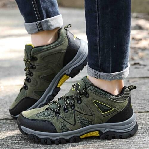 Cheap Tourism Climbing Men Trekking Shoes Non-slip Man Hiking Shoes Outdoor Breathable Men Sport Sneakers chaussures randonnée