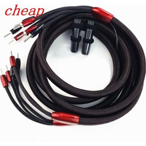 Redwood Speaker Cable Pair 2.5M Silver Spade Plugs 72V DBS audioquest cable