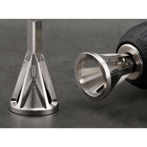 Hex Triangle Shank High Speed Steel Metal Remove Burr Tool Woodworking Deburring External Chamfer Drill Bit Chuck Drill