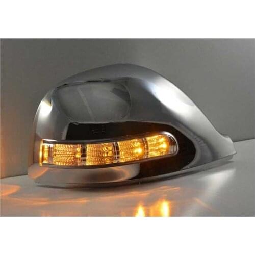 For Volkswagen Multivan T5 2014+ and Amarok 2010+ LED Rear-view Mirror Lights With Cover, Yellow LED Turn Signals Light Case