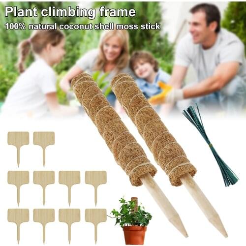 Coir Moss Totem Pole Creeper Plant Support Household Indoor Climbing Extension Stick Home Garden Hand Tool Racks