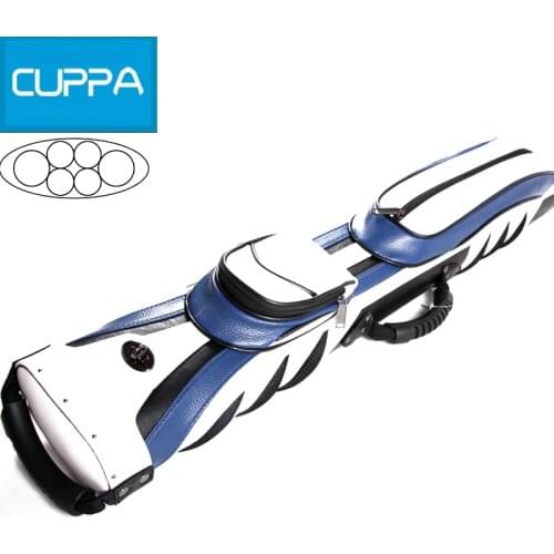 High Quality Cuppa 6 Holes Pool Cue Cases Blue And White Billiard Cues Case Accessories China