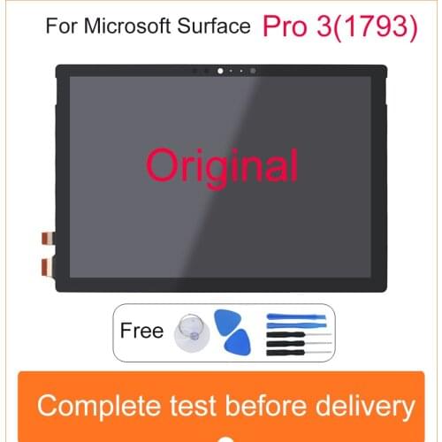 Original Lcd Screen For Microsoft Surface Pro 3 1631 LCD Display Touch Digitizer Display TOM12H20 v1.1 v1.0 LTL120QL01 003