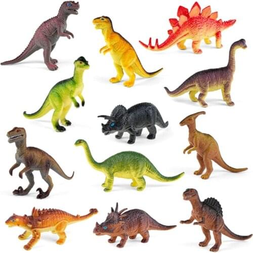 066B Childrens Pinch Dinosaur Play Toys Bright Color Funny Portable Kids Toys