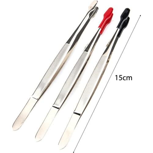 1PC Practical Stamp Tweezer Philately Stamps Collector Tools Philately Tweezer Eyebrow Forceps Brazing Tweezer