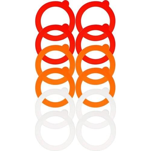12 Pieces Silicone Jar Gasket Replacement Jar Seal, Leak-Proof Airtight Gasket Sealing Rings Jar Lids Fitting Seals