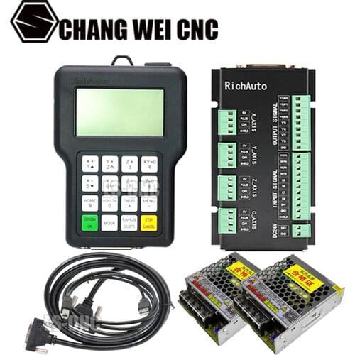 RichAuto-DSP A11 CNC A11S A11E Motion Controller, 3 Axis Remote Control for CNC Engraving and Cutting, English Version