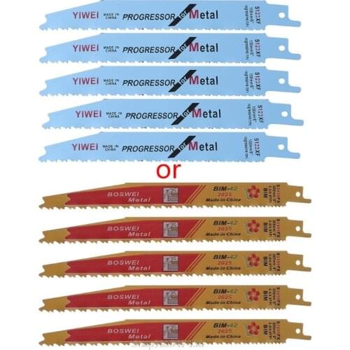 5 Pcs 152mm 6\" Progressor Reciprocating Saw Blades S123XF For Metal Cutting N04 20 Dropship