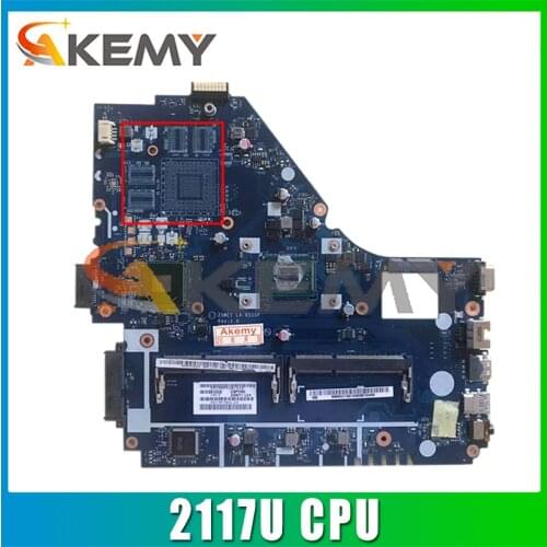 AKEMY For Acer ASPIRE E1-530 E1-570 Z5WE1 Laptop Motherboard LA-9535P NB.MEQ11.001 NBMEQ11001 2117U CPU