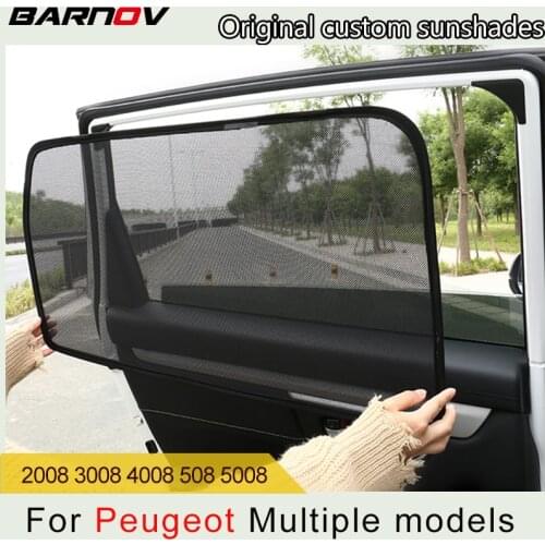 Car Special Magnetic Curtain Window SunShades Mesh Shade Blind Original Custom For Peugeot 2008 3008 4008 301 508 5008 308S