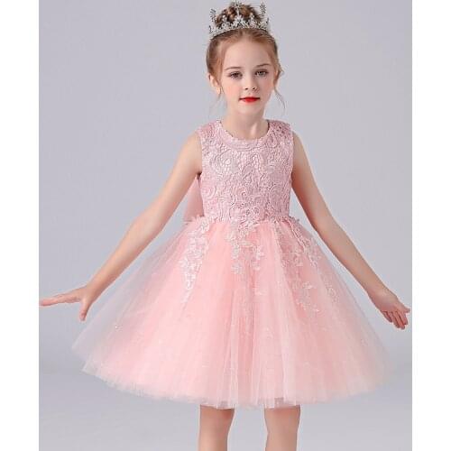 White Baby Girl Dress Children Birthday Princess Dress Little Girl Flower Dresses Party and Wedding Baptism Dress Infant