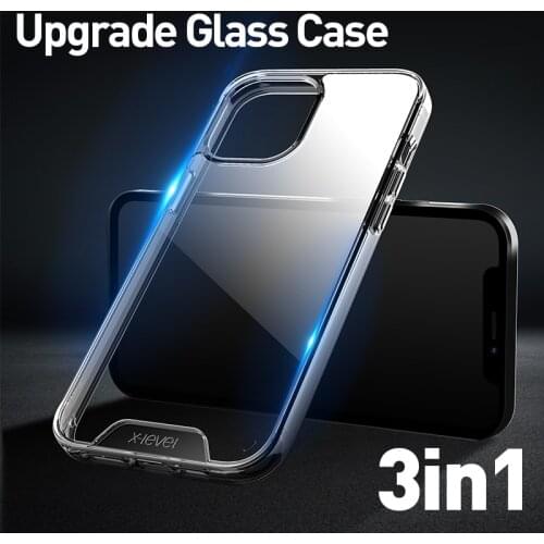 X-Level For iPhone 12 Pro Max Mini Luxury Clear Soft TPU Phone Case Back Cover For iPhone 12 Pro Max Transparent Cases