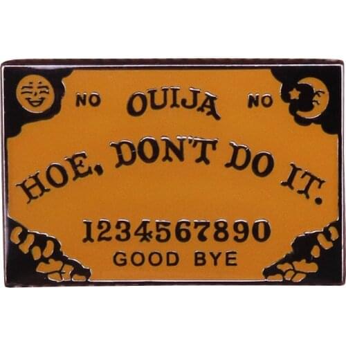 The Ghoul Boy Ouija Board Enamel Pin and Brooch Ghost Moon Witch Divination Lapel Pin Jewelry Halloween Gift