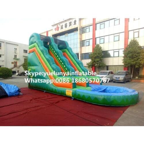 Factory direct inflatable castle slides large obstacles Animal slide castle combination Jungle Pool Slide KY-708