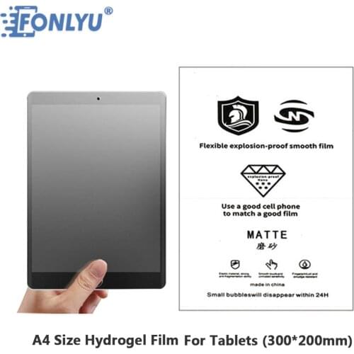 FONLYU 10pcs Free Shipping 11" 12.9" Hydrogel Film For Ipad Tablets Mobile Phone Screen Protective Cut By Film Cutting Machine