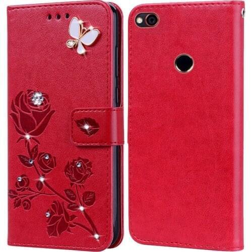 Flip Phone Case for ZTE Nubia Z11 Mini NX529J Cover for ZTE Nubia Z11 Mini S Bling Flower 3D Diamond Premium Leather Wallet Case