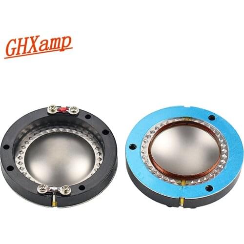 GHXAMP Titanium Film 44.4MM Voice Coil Horn Tweeter Diaphragm Core 8OHM Speakers Repair Accessories Driver DIY Round Wires 2PCS