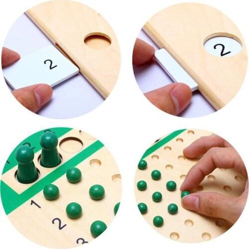 Montessori Toy Basic Computer Bead Board Game for Math Learning