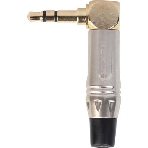 L-Type 3.5mm Stereo Jack Plug Audio Converter Adapter Right Angle 90 Degree Male Audio MP3 Headphone Soldering Connector Hot