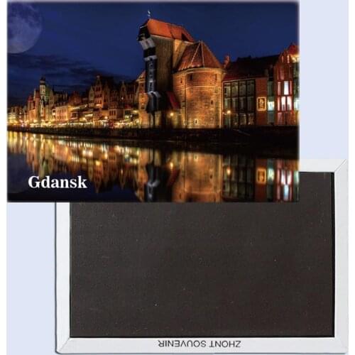 Gdansk ,Poland Tourist souvenir Magnetic refrigerator magnet Home decoration Special gift for friend