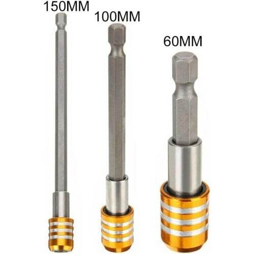 1/4 Hex Shank Magnetic Screwdriver Extension Holder Drill Attachment Tool Set