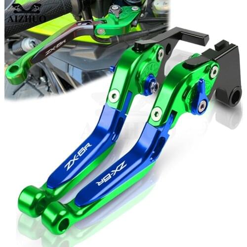 Motorcycle ZX-6R CNC Adjustable Clutch Brake Lever Extendable Handbrake Lever Accessories FOR KAWASAKI ZX6R ZX 6R 2005-2006 Part