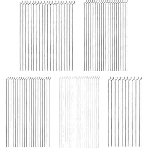 Uxcell 20pcs 1.2mm Dia Steel Z Type Pull/Push Rods Parts Length 120/140/180/210/260mm for RC Airplane Plane Boat Replacement