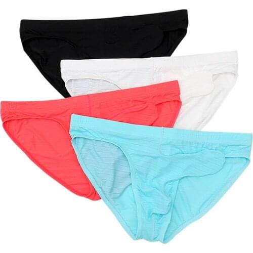 New Mens Underwear Comfortable Breathable Soft Nylon Penis Pouch Mens Briefs Sexy Jockstrap