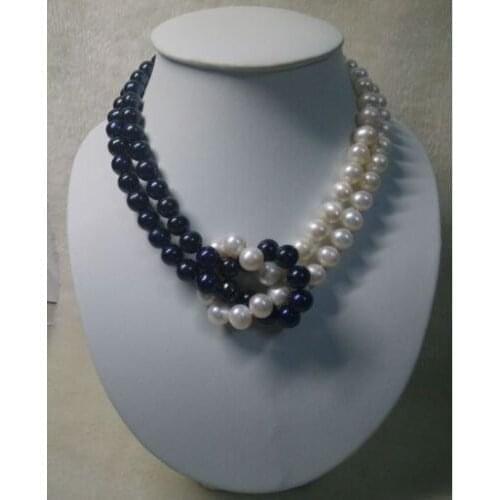 HUGE 18" 11-13MM TAHITIAN GENUINE BLACK baroque PEARL NECKLACE