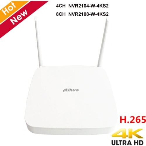 Original Dahua 4K NVR Recorder 4 Channel 8 Channel Smart 1U Lite H.265 Wireless NVR Network Video Recorder Two Antenna H.265