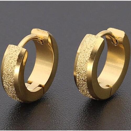 2 Pieces 16G 1.2mm Huggie Earring Polished Stainless Steel Earring Men boy girl Spike Rock Earrings Cosplay Stud Earring