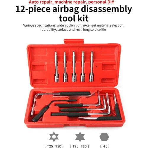Universal 12 Pcs Air Bag Airbag Removal Tool Set Kit Remover For VW Audi BMW Mercedes Handheld Disassembly Tool Auto Repair Tool