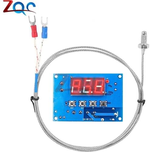 XH-W1315 High Temperature LED Digital Temperature Control Module -30-999℃ Thermostat K-type Thermocouple DC 12V / 24V / AC 220V